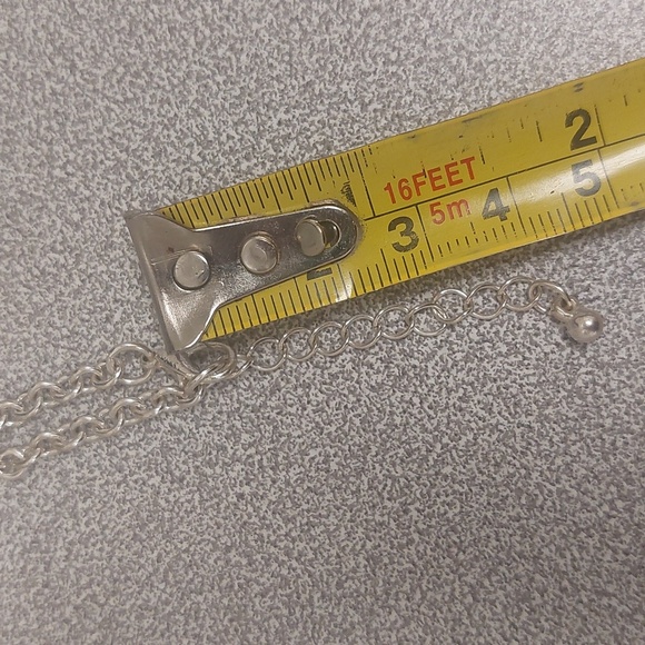 Silvertone Clear Rhinestone Snake Pendant Long Necklace - Picture 14 of 17